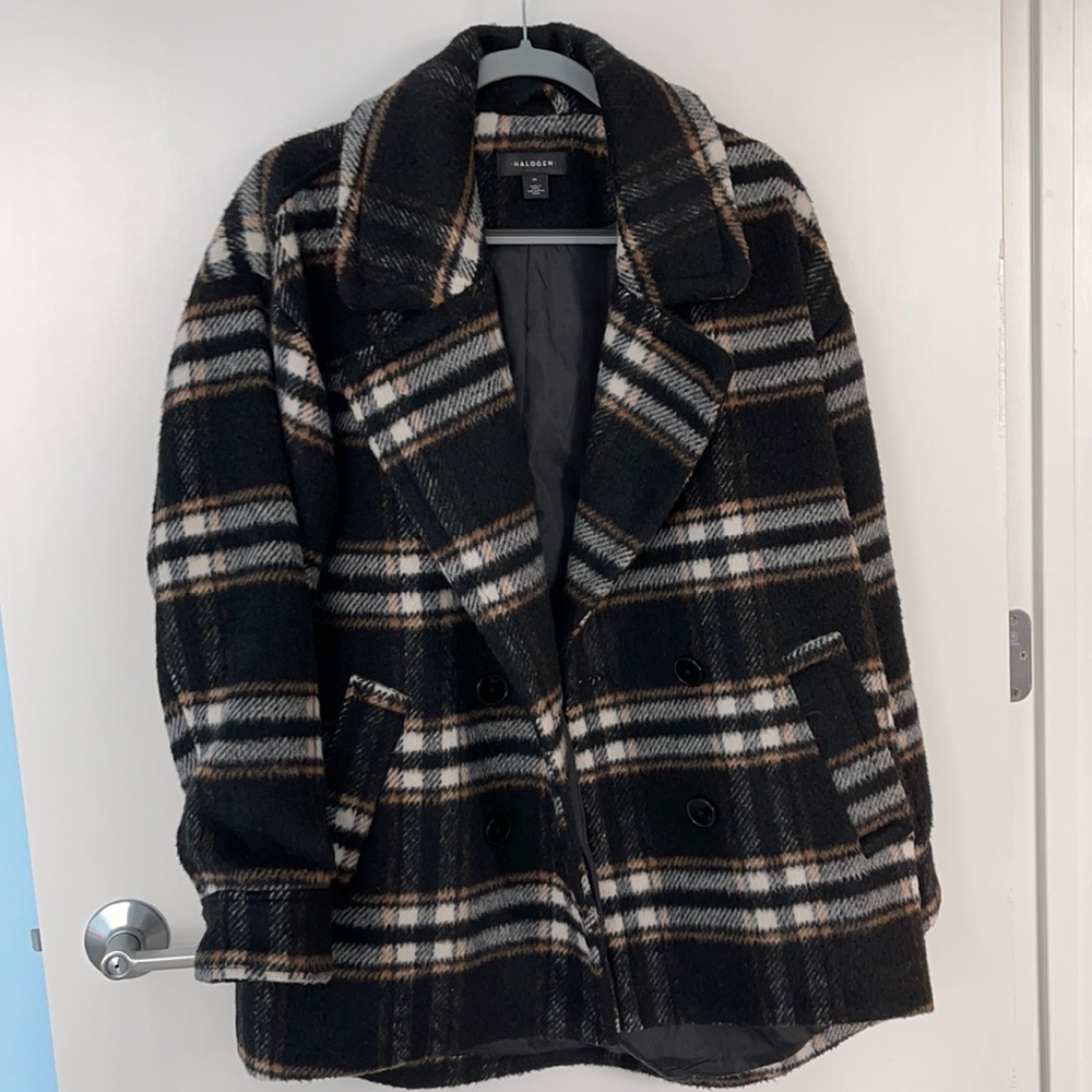 Adorable Winter Plaid Coat